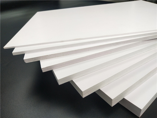 Smooth  Surface Printable  White Pvc Foam Sheet 18mm Density 0.5g/Cm3